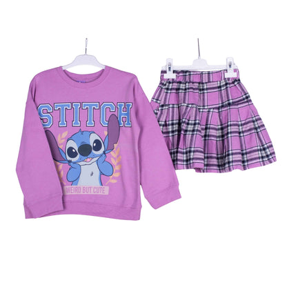 Stitch Cozy Plaid Skirt