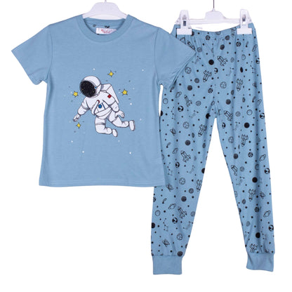 Blue Floating Astronaut
