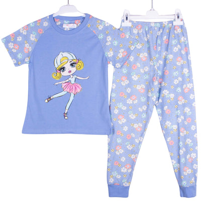 Blue Floral Doll