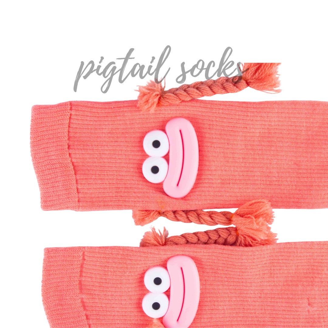 Orangey Pigtail Joy (3–6 Age)