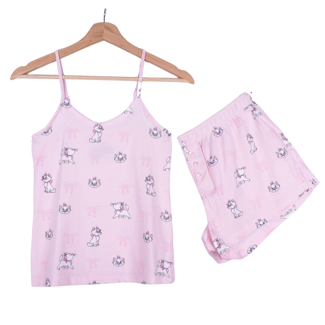 Cute Marie Bow Tank Top Shorts