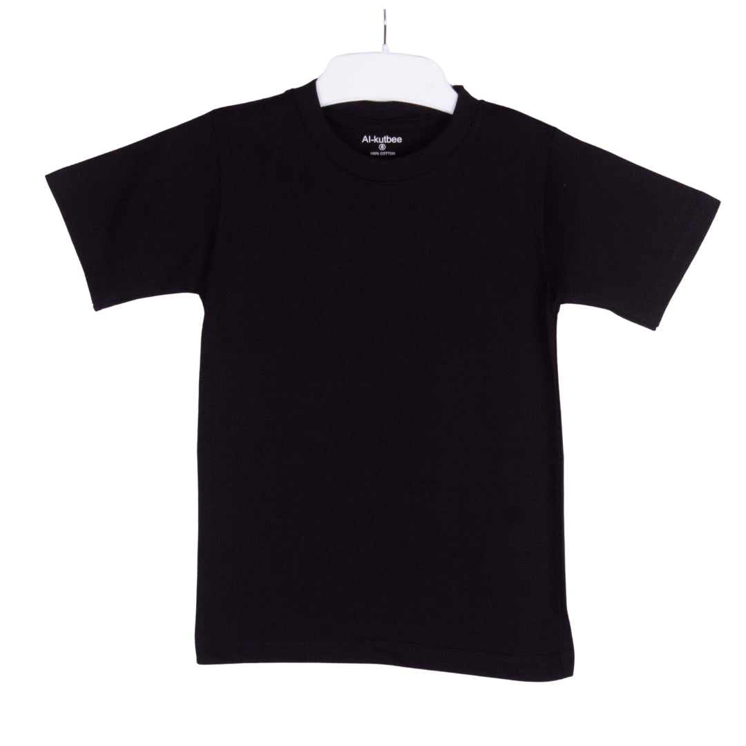 Plain Black Cotton T-Shirt