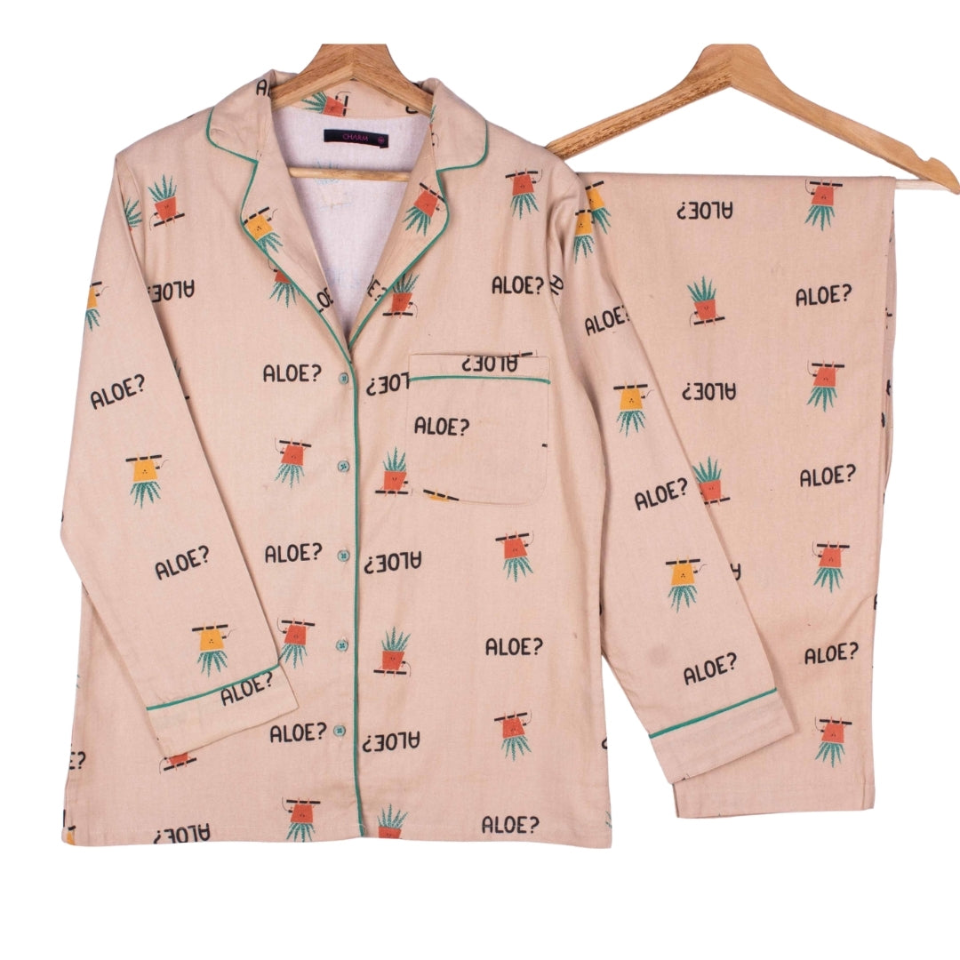 Aloe? (Khaki Cotton Non Stretch)