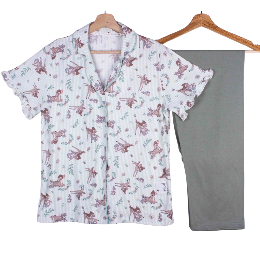 Bambi's Garden (Ribbed Cotton)