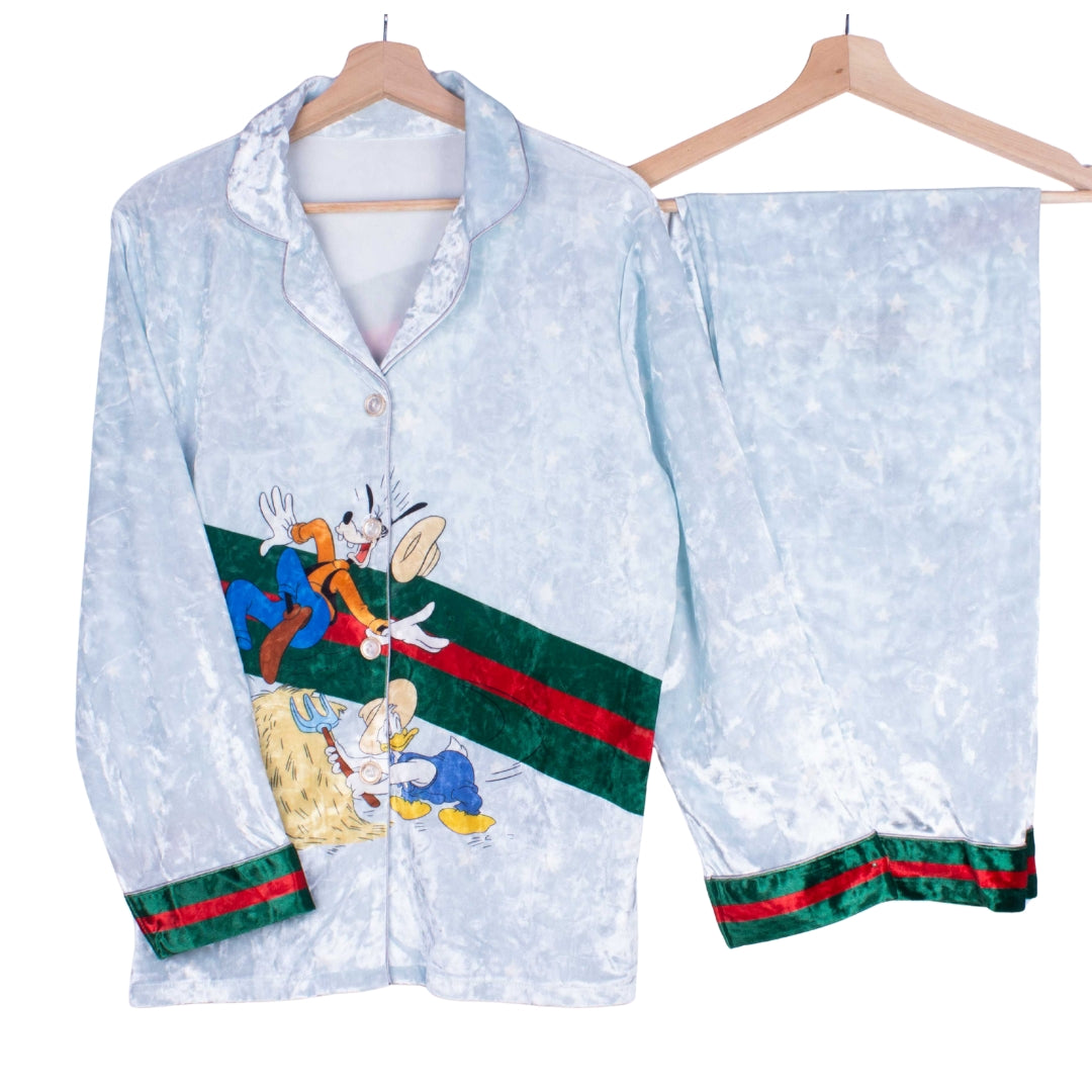 Ice Blue Velvet Goofy