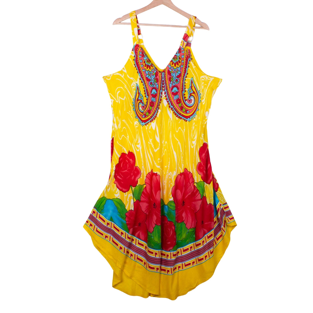 Hibiscus Sunrise Dress (Soft Cotton)