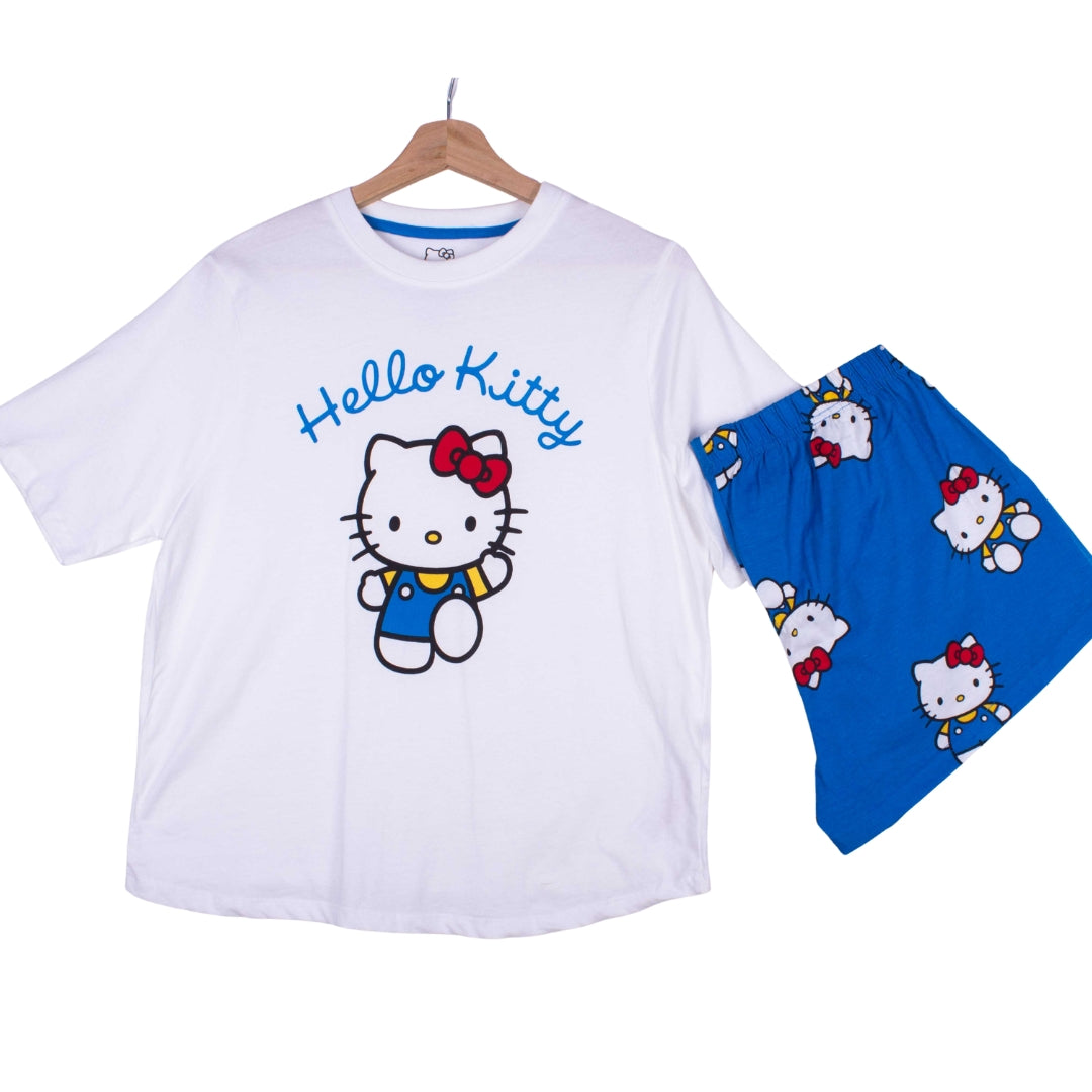 Hello Kitty in Blue Shorts