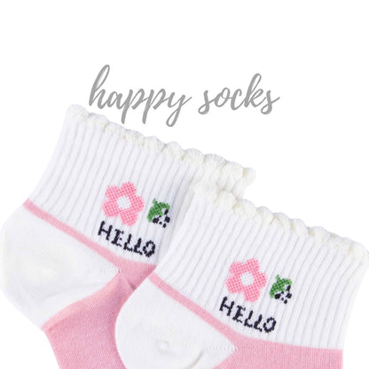 Hello Flowers 2-Pack – Ankle Socks