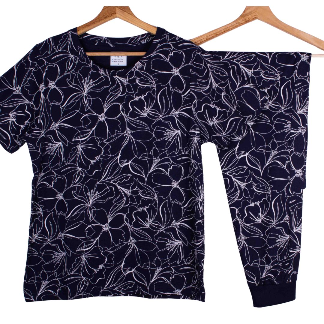 Midnight Navy Blossom
