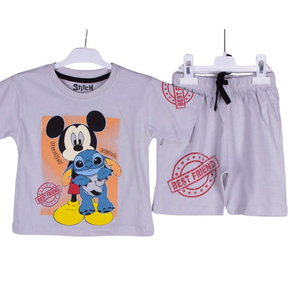 Cute Mickey and Stitch