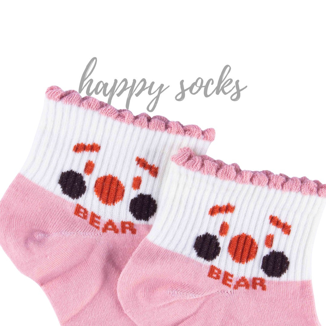 Chic Cotton Pink 3-Pack – Cute Ankle Socks