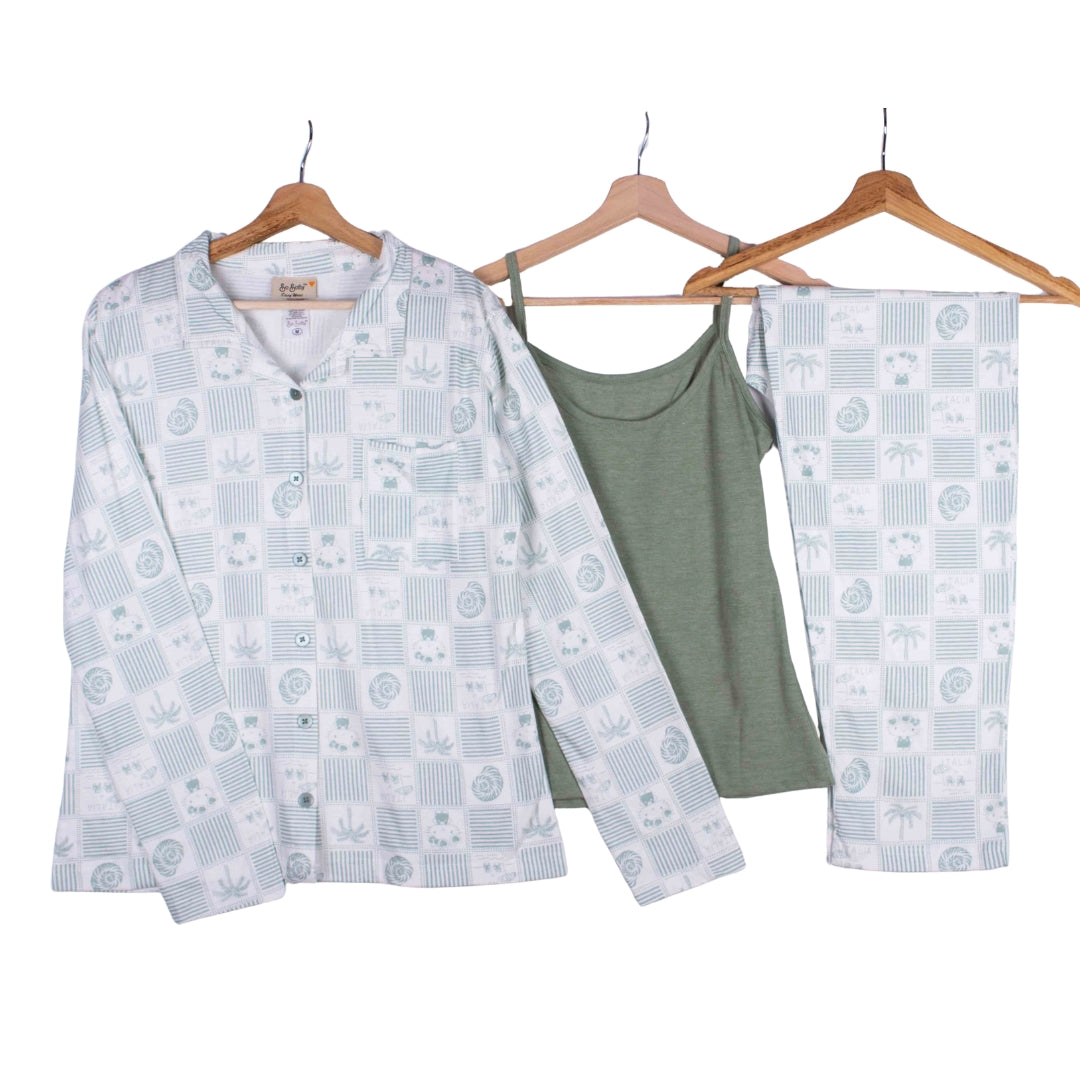 3 Piece Sage Tropical Set