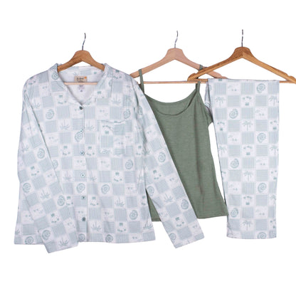 3 Piece Sage Tropical Set