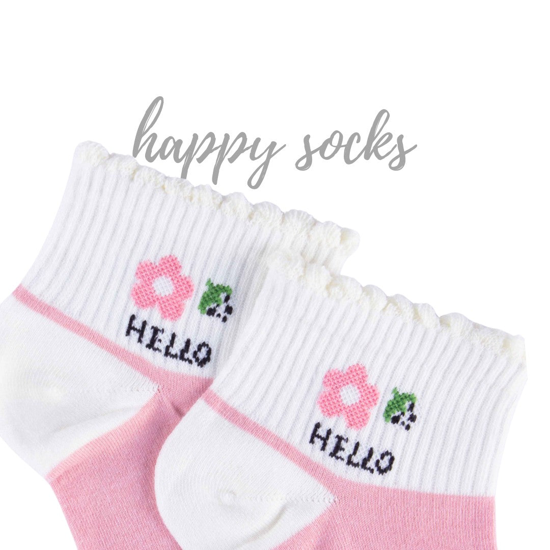 Chic Cotton Pink 3-Pack – Cute Ankle Socks