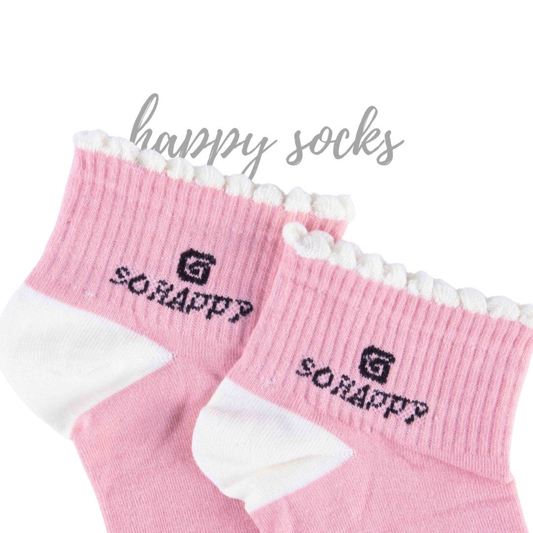 Chic Cotton Pink 3-Pack – Cute Ankle Socks
