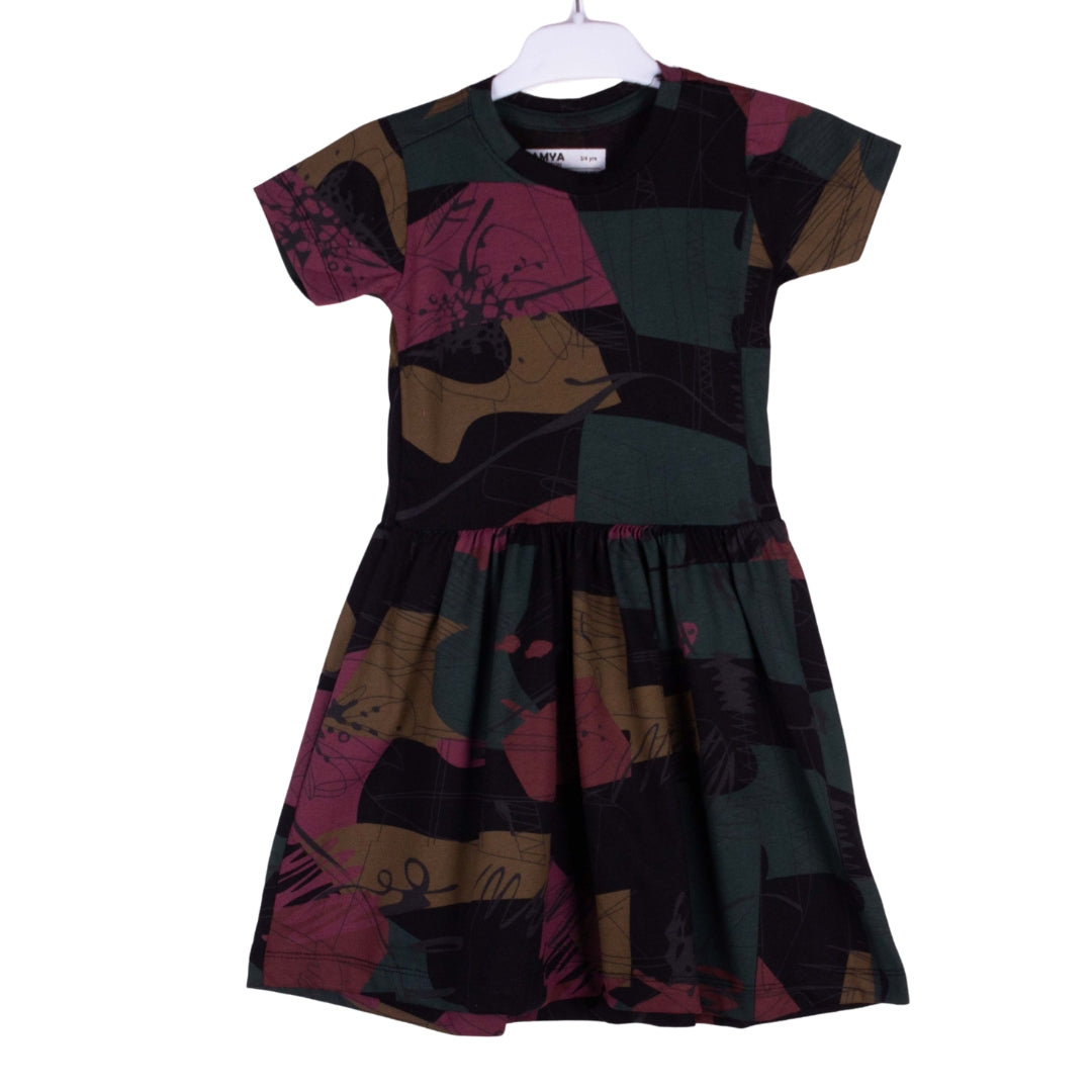 Abstract Midnight Dress