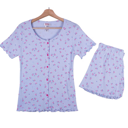 Bloom & Breeze Button Up Shorts
