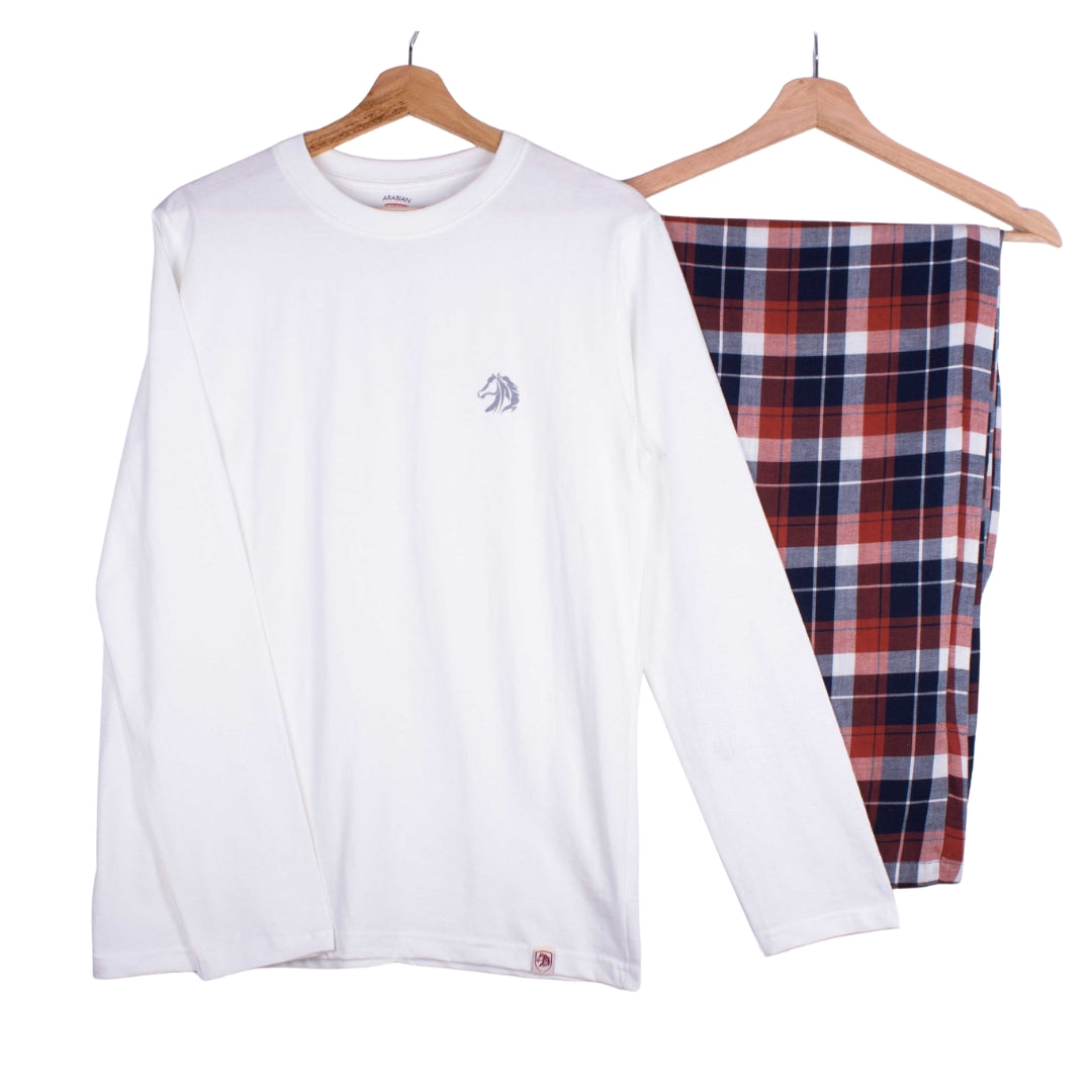 Arctic Brick Check Pajama Set