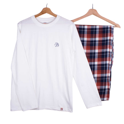 Arctic Brick Check Pajama Set