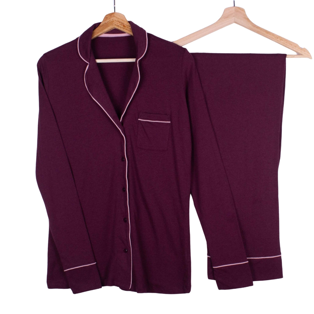 Deep Burgundy Pink Lining (Softest Yet)