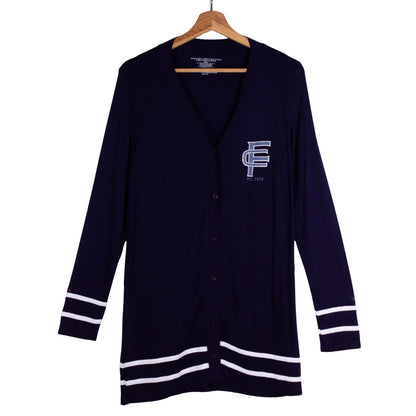 Navy & White Soft Varsity Stripes
