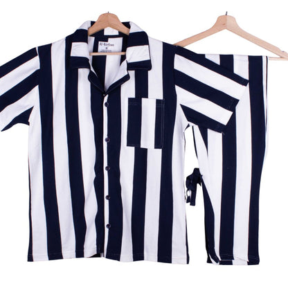 Navy Posh Stripe