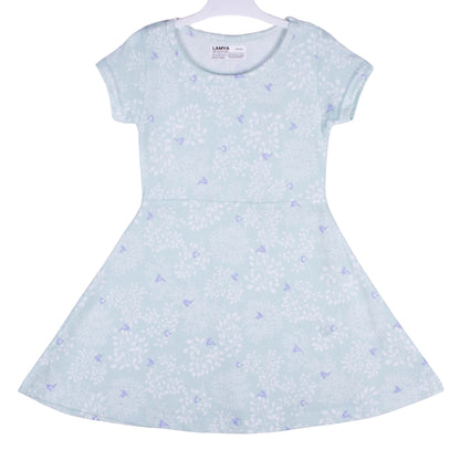 Sky Blue Floral Dress