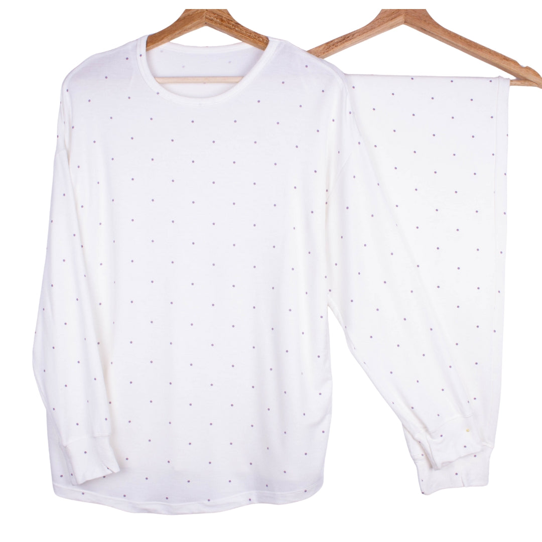 Dotted White Soft Cotton