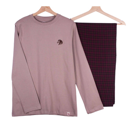 Dusty & Burgundy Checks