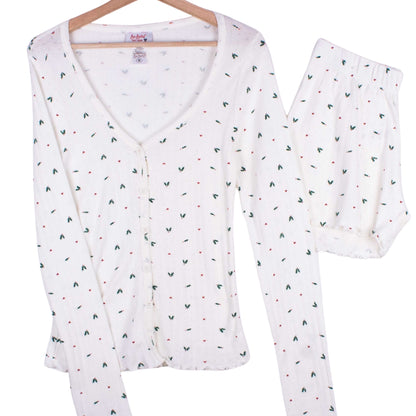 Ivory Mini Hearts Shorts
