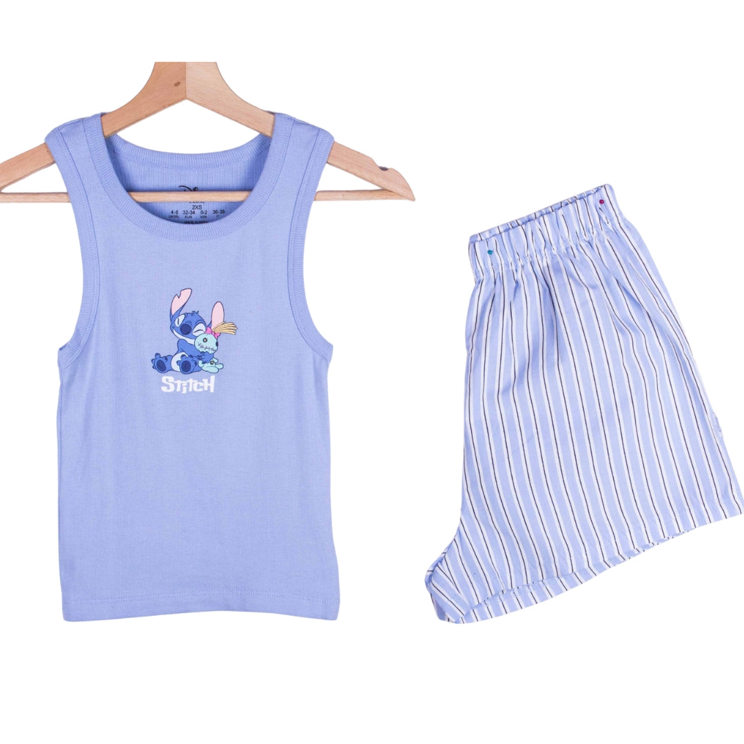 Summer Blue Stitch Shorts