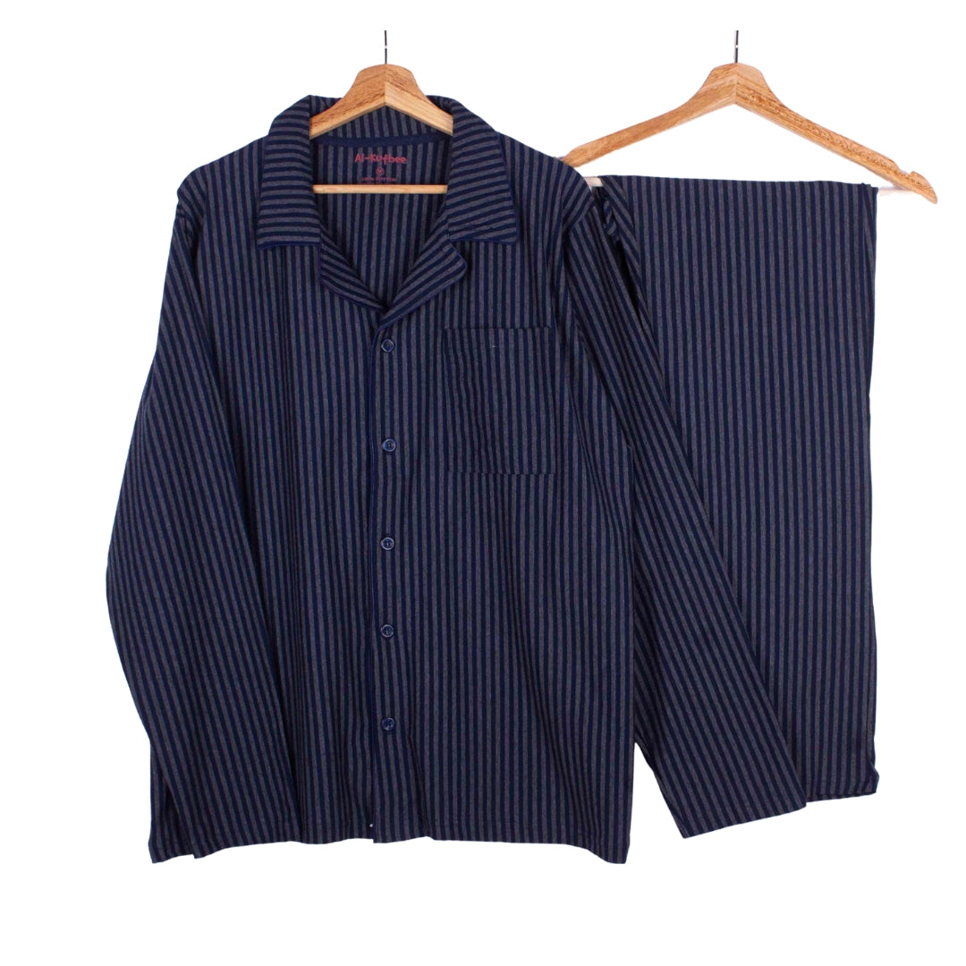 Grey Stripe Button Set