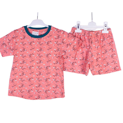 Cotton Pink Floral Shorts