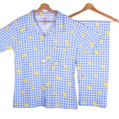 Blue Lemon Gingham