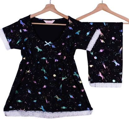 Galaxy Unicorn Bermuda Pants
