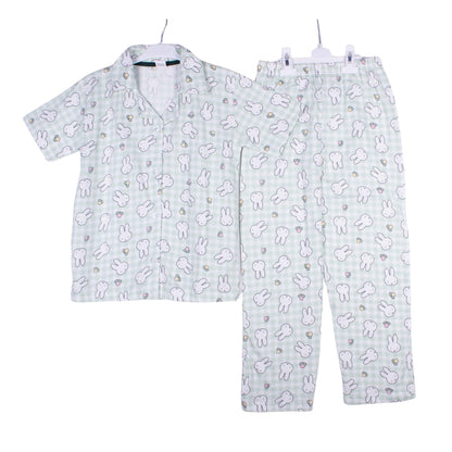 Mint Bunny Gingham