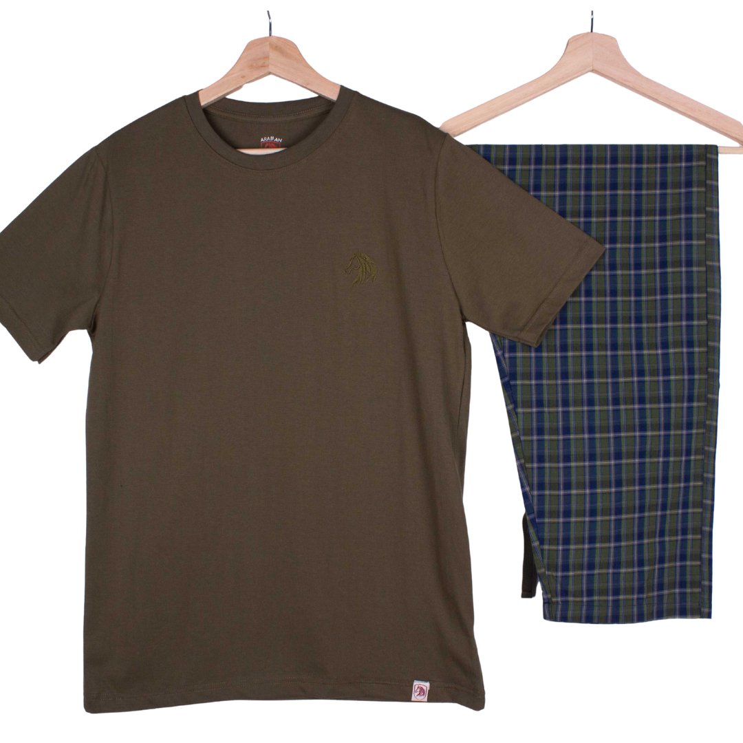Olive Green + Blue Green Plaid (Match with Dads)