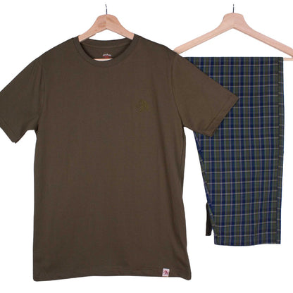 Olive Green + Blue Green Plaid (Match with Dads)