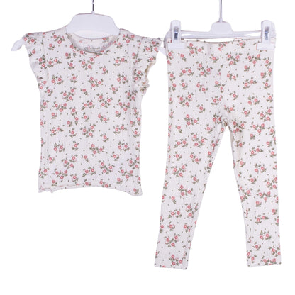 Ruffled Sleeve Cute Floral