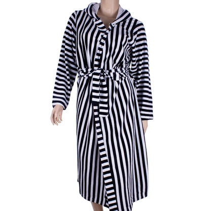 Midnight Stripe Robe (Velvet)