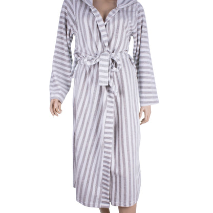 Cocoa Stripe Robe (Velvet)