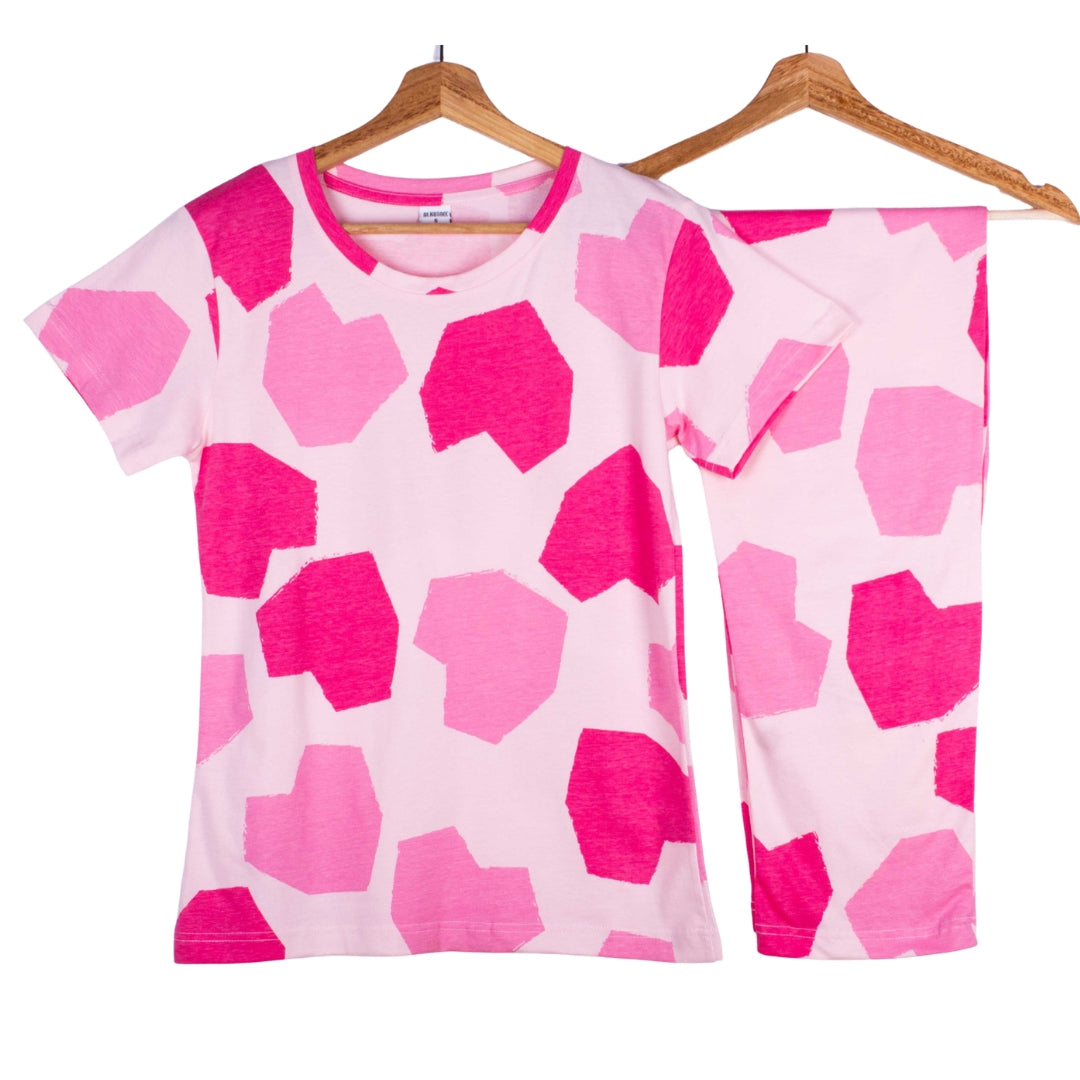 Pink Abstract Hearts