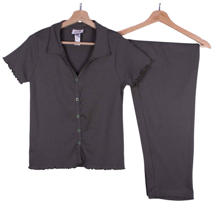 Charcoal Rib Lounge Set