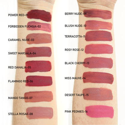 Matte Lip Gloss - FLAMINGO RED-06