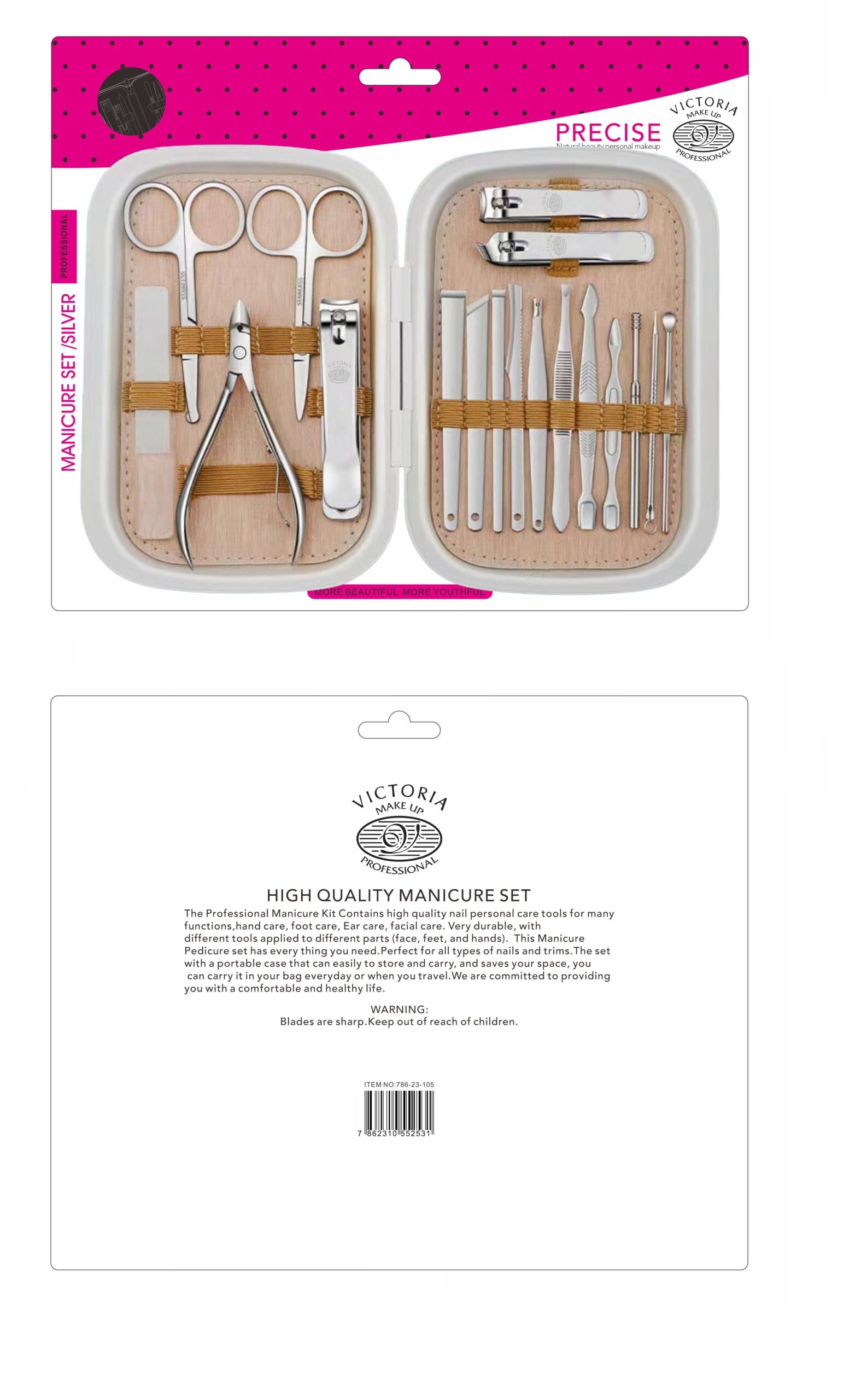 Victoria Manicure Set (15pcs)