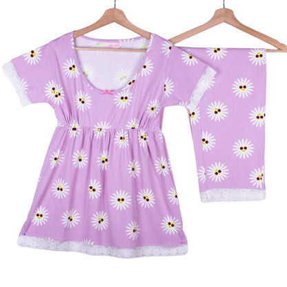 Daisy Lilac Bermuda Pants