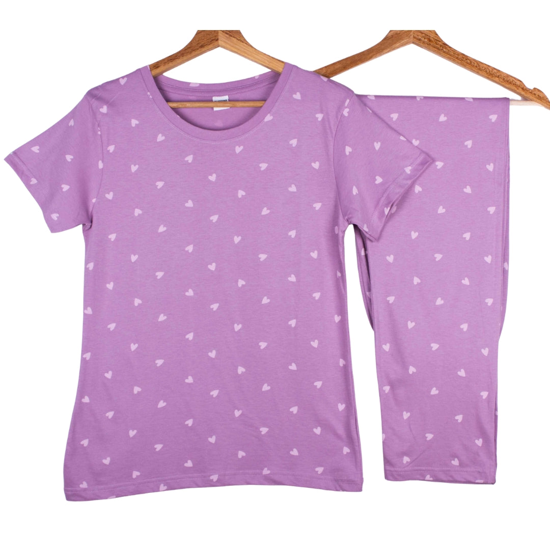 Soft Lavender Hearts