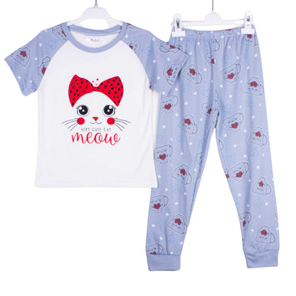 Blue Cute Meow