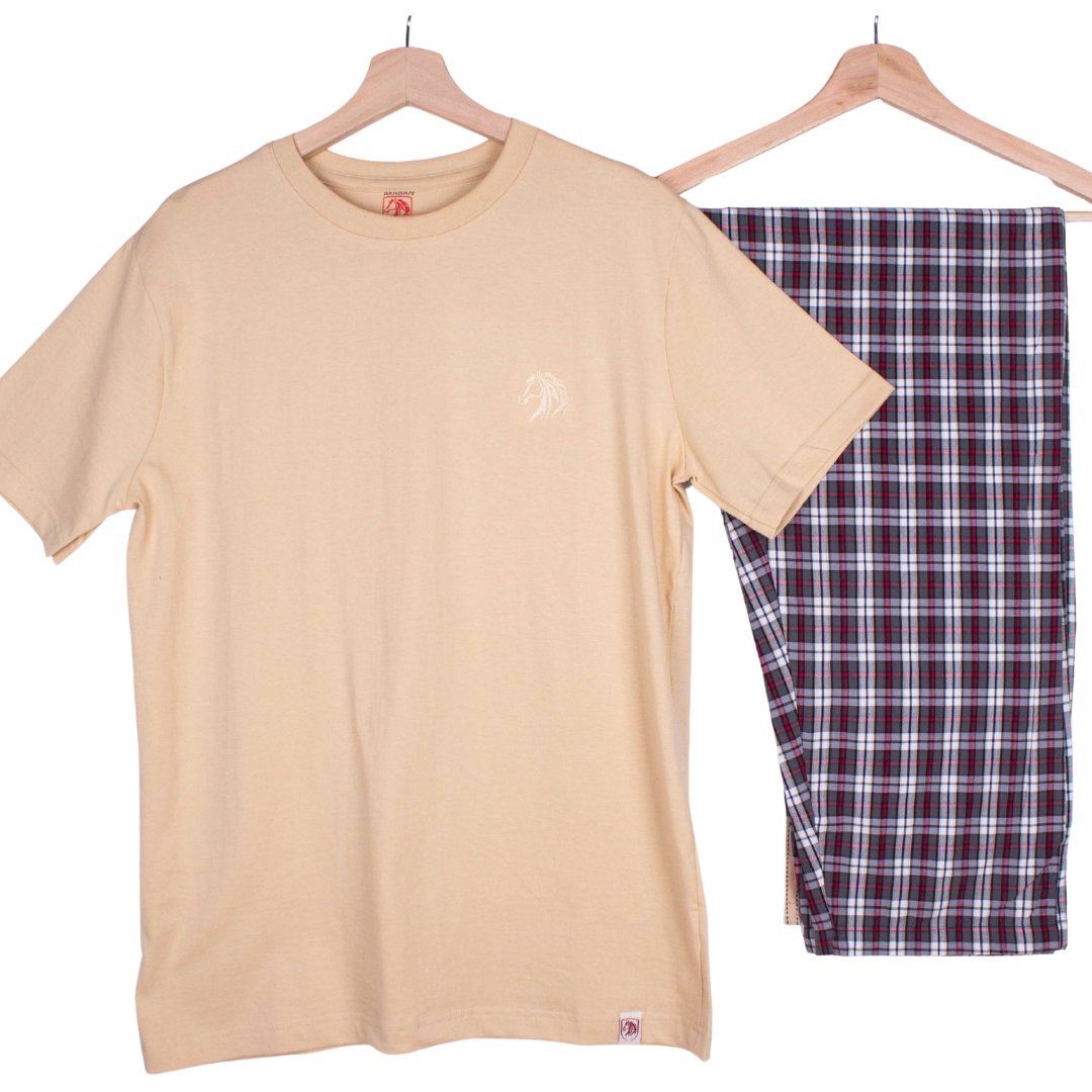 Beige + Rustic Plaid (Match with Dads)