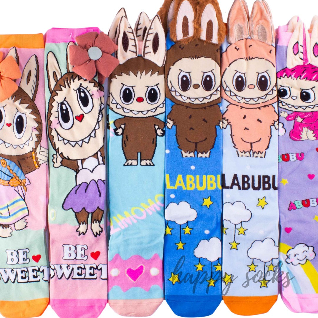 Fed Up Labubu - 3D Adorable Cotton Socks